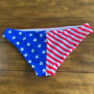 PINK American flag bikini bottom